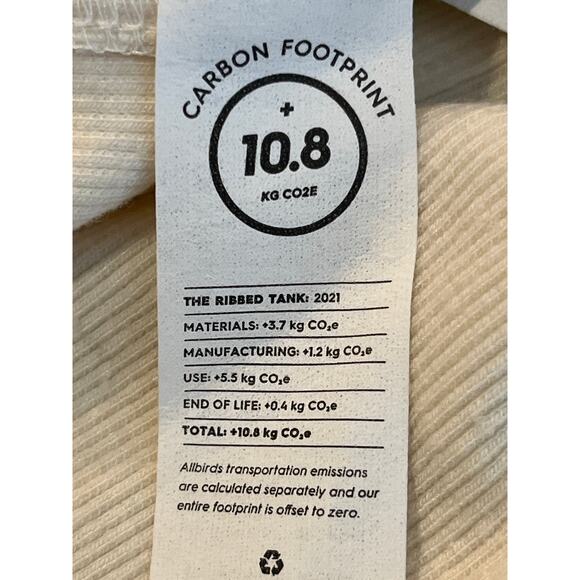 Allbirds NEW The Ribbed Tank Cream Color Their Size XXXL FITS MORE LARGE - Picture 8 of 9